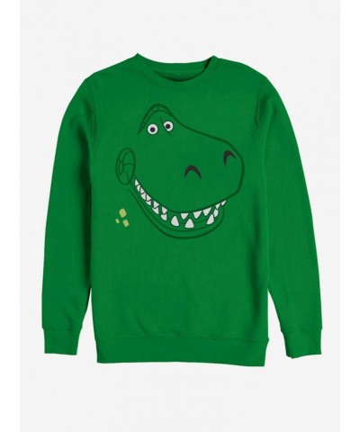 Disney Pixar Toy Story Rex Big Face Sweatshirt $9.74 Sweatshirts