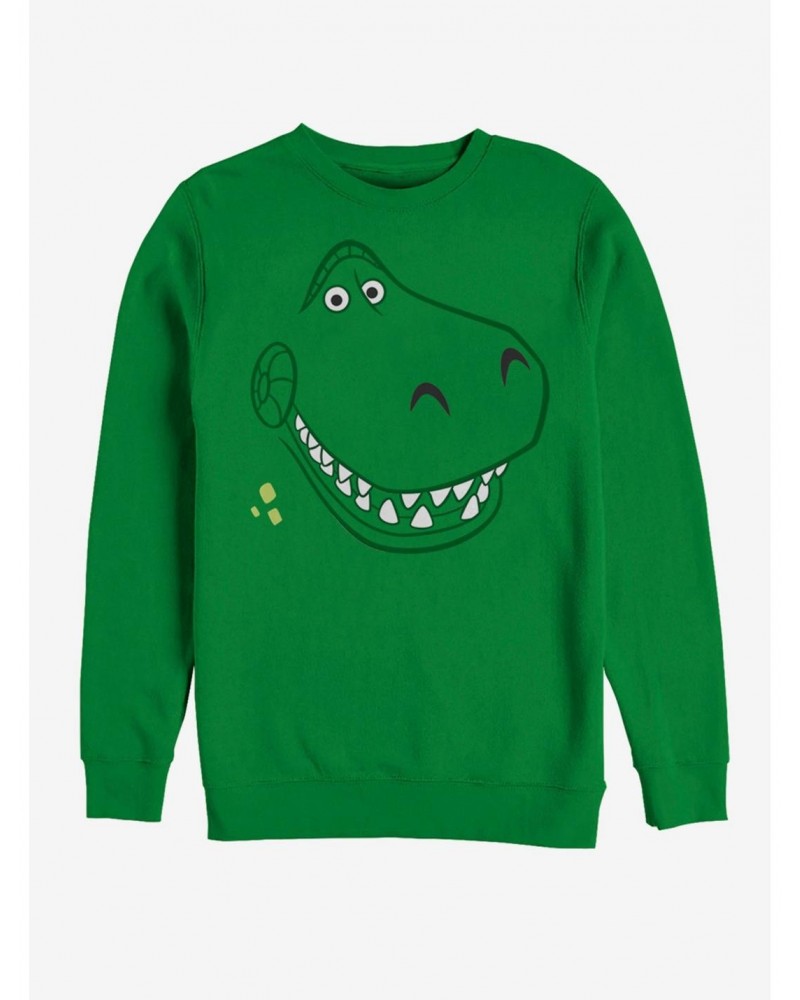 Disney Pixar Toy Story Rex Big Face Sweatshirt $9.74 Sweatshirts