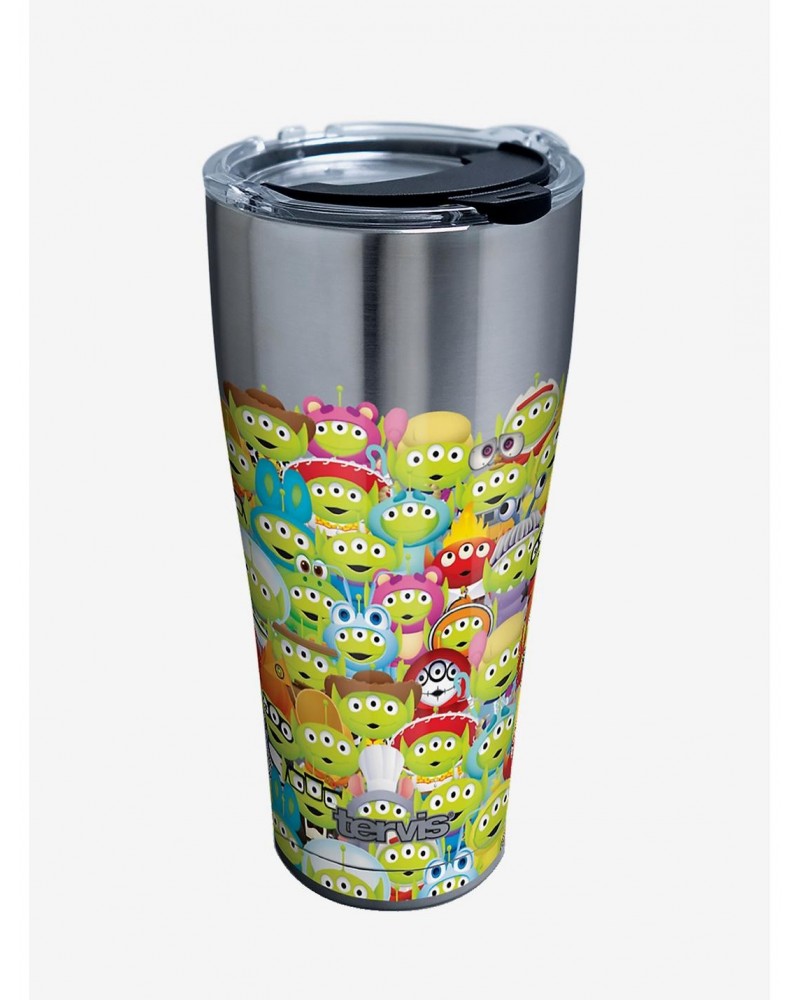 Disney Pixar Toy Story Alien Collage 30oz Stainless Steel Tumbler With Lid $18.86 Tumblers