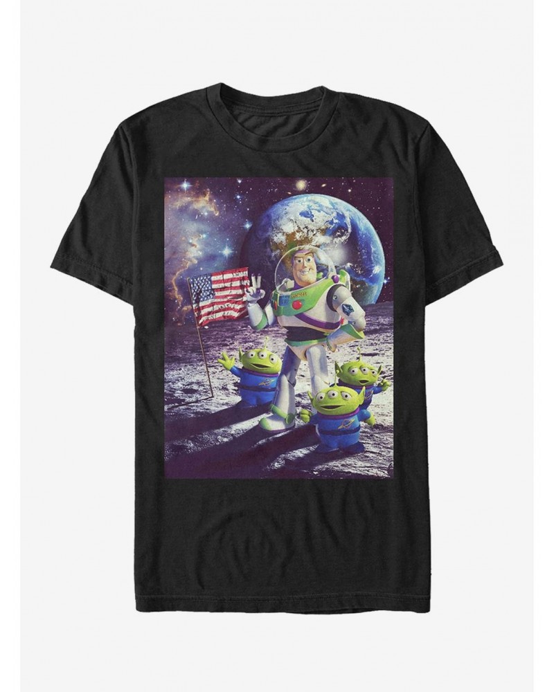 Disney Pixar Toy Story Buzz & Alien Moon Landing T-Shirt $7.77 T-Shirts