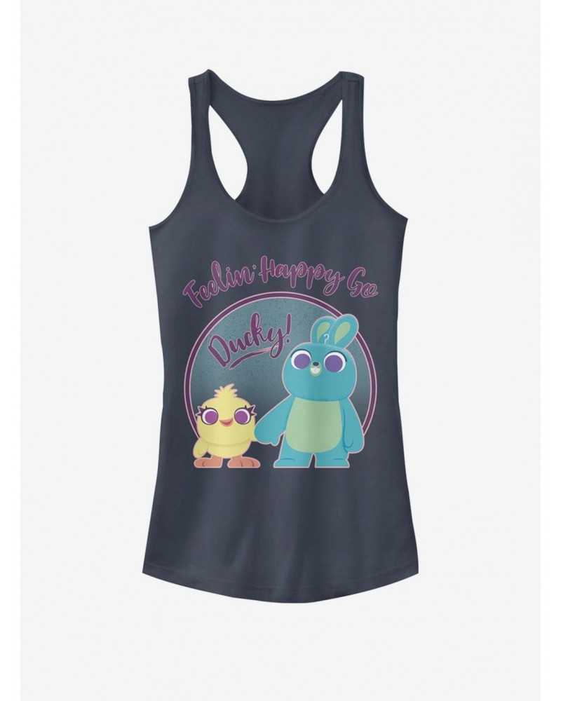 Disney Pixar Toy Story 4 Ducky Bunny Pastel Girls Indigo Tank Top $7.77 Tops