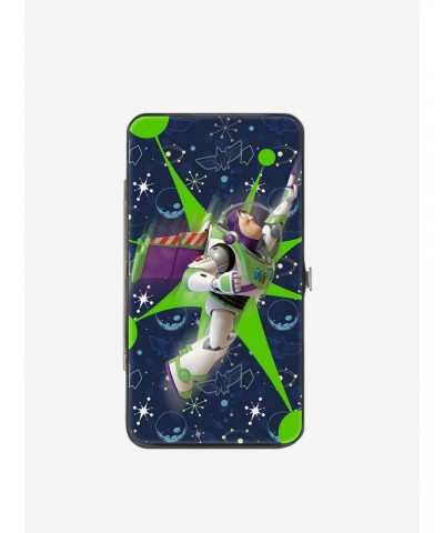 Disney Pixar Toy Story Buzz Lightyear Flight Space Ranger Logo Hinged Wallet $10.24 Wallets