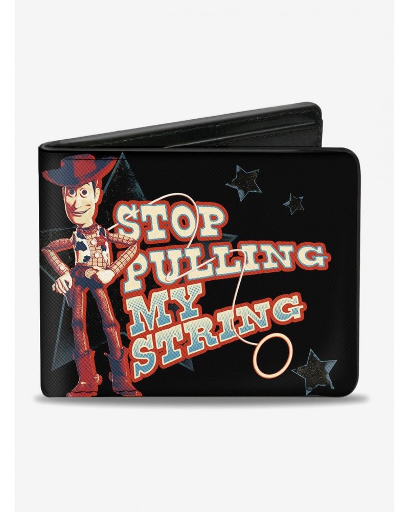 Disney Pixar Toy Story Woody Stop Pulling My String Bifold Wallet $9.82 Wallets