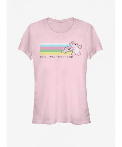 Disney Pixar Toy Story 4 Which Way To Fun Girls Light Pink T-Shirt $5.99 T-Shirts