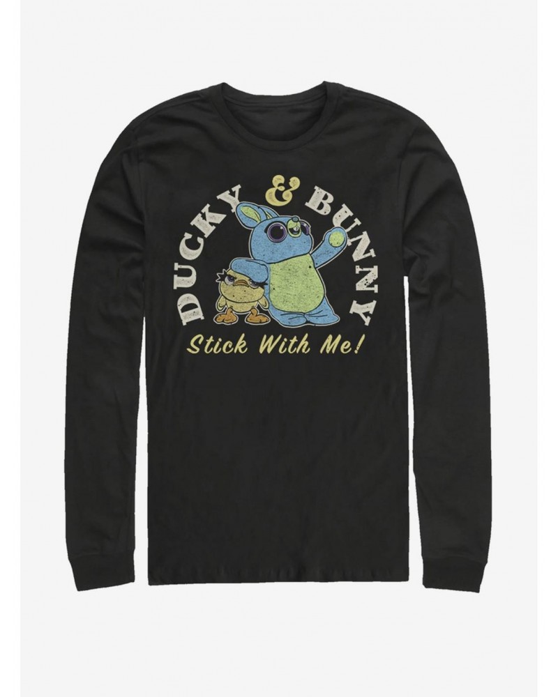 Disney Pixar Toy Story 4 Ducky And Bunny Brand Long-Sleeve T-Shirt $12.11 T-Shirts