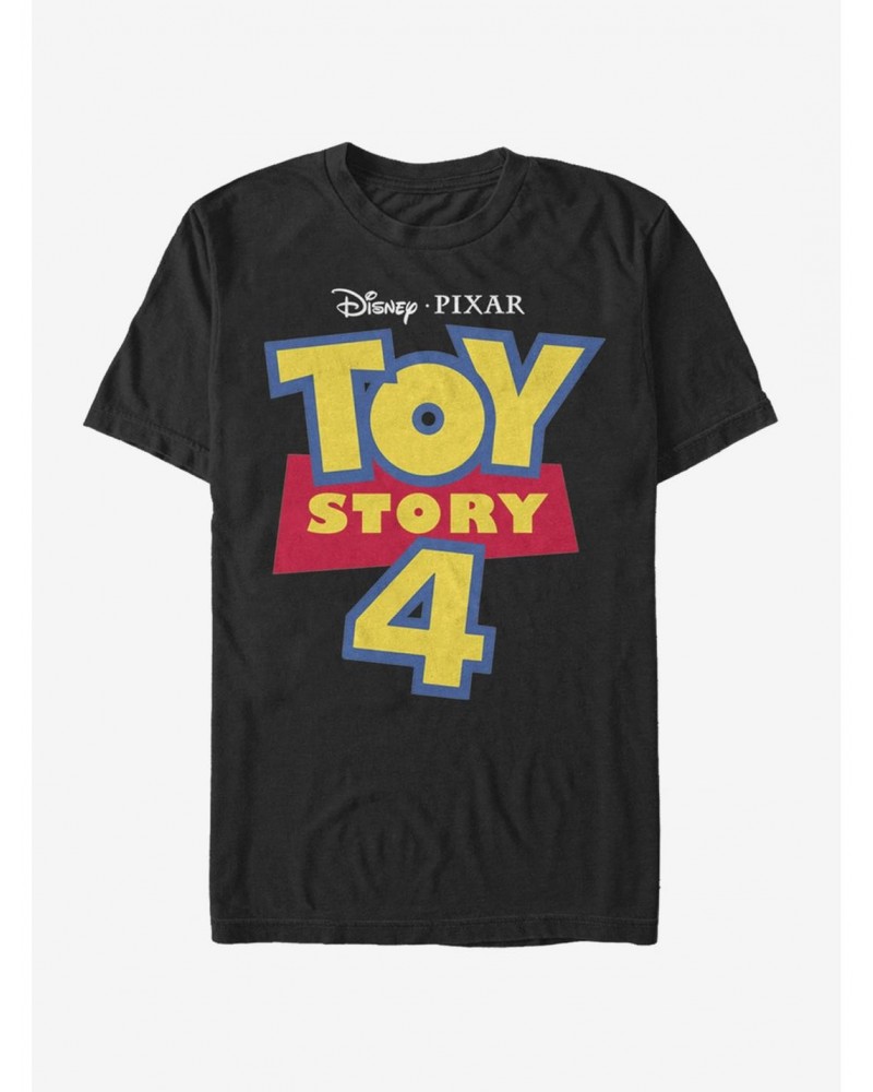 Disney Pixar Toy Story 4 Full Color Logo T-Shirt $4.85 T-Shirts