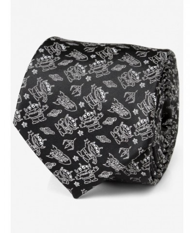 Disney Pixar Toy Story Alien Print Black Tie $13.26 Ties