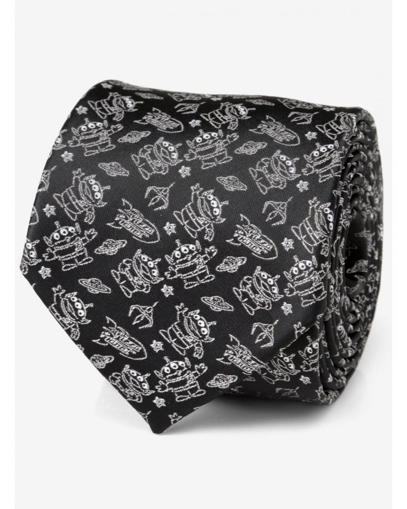 Disney Pixar Toy Story Alien Print Black Tie $13.26 Ties