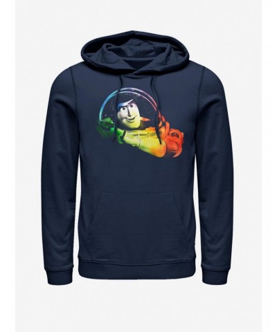 Disney Pixar Toy Story Rainbow Buzz Hoodie $17.24 Hoodies