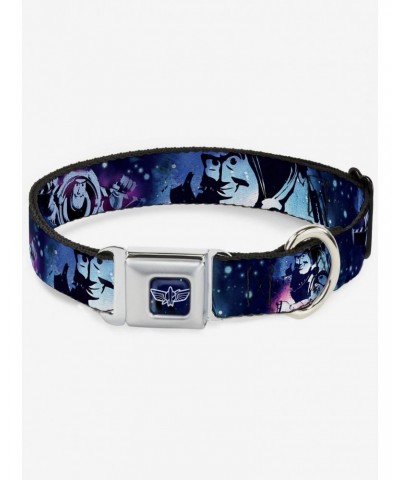 Disney Pixar Toy Story Buzz Lightyear Poses Galaxy Seatbelt Buckle Dog Collar $12.45 Pet Collars