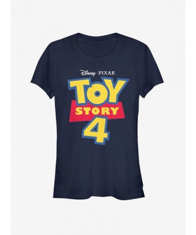 Disney Pixar Toy Story 4 Full Color Logo Girls T-Shirt $7.60 T-Shirts