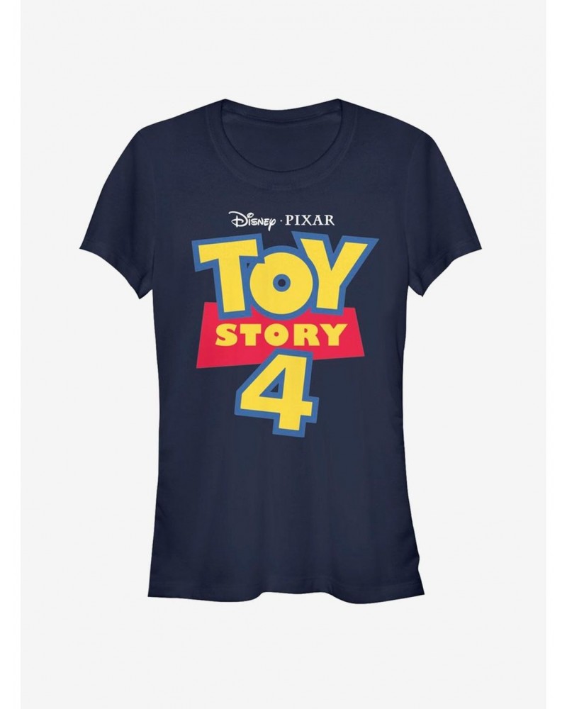 Disney Pixar Toy Story 4 Full Color Logo Girls T-Shirt $7.60 T-Shirts