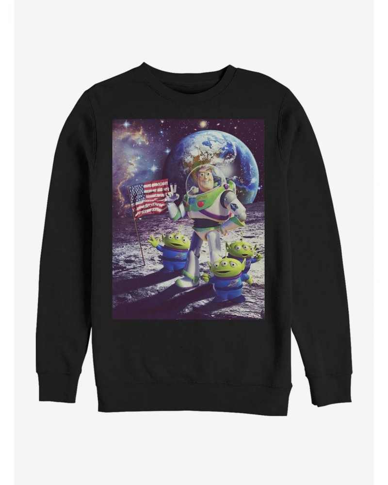 Disney Pixar Toy Story Moon Guy Crew Sweatshirt $12.10 Sweatshirts