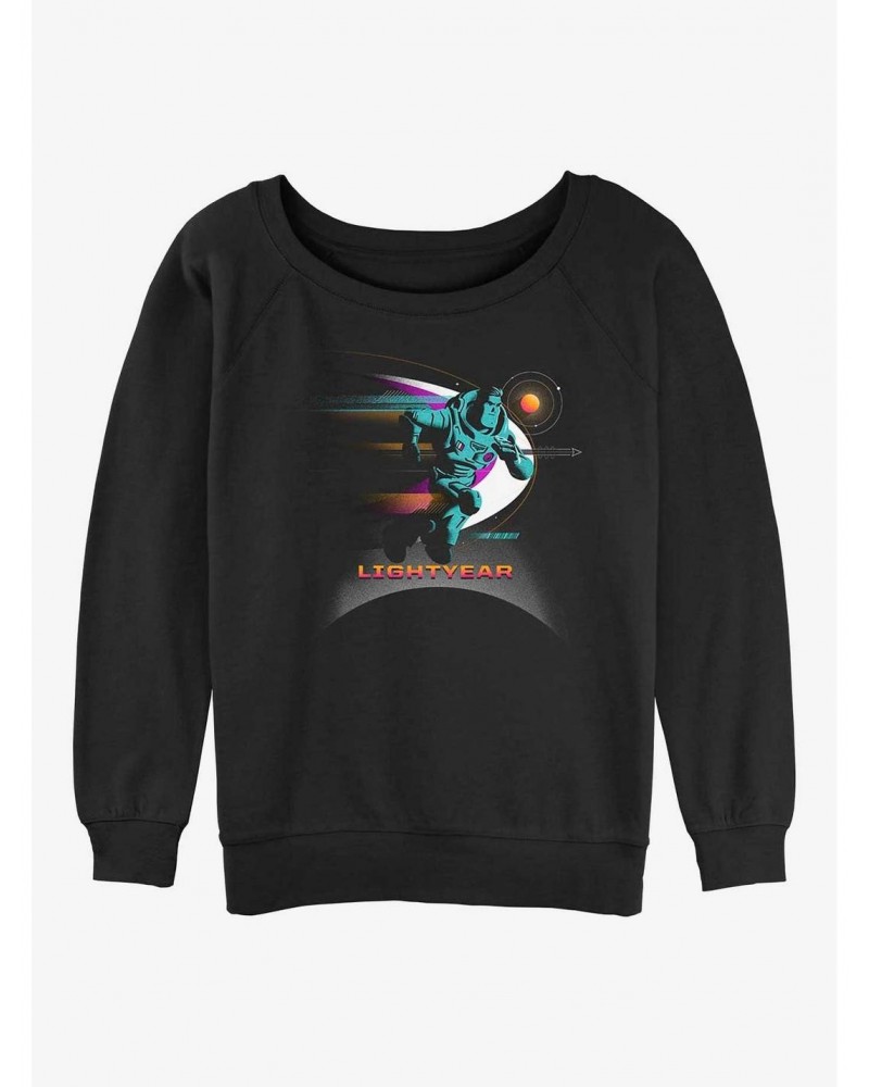 Disney Pixar Lightyear Buzz Run Girls Slouchy Sweatshirt $12.99 Sweatshirts