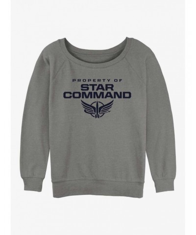 Disney Pixar Lightyear Property of Star Command Girls Slouchy Sweatshirt $9.15 Sweatshirts