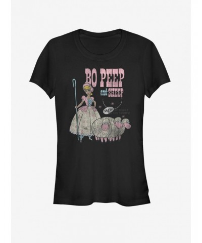 Disney Pixar Toy Story 4 Bo Peep And Sheep Girls T-Shirt $8.09 T-Shirts