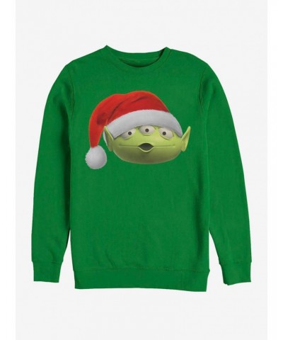 Disney Pixar Toy Story Santa Alien Crew Sweatshirt $14.46 Sweatshirts