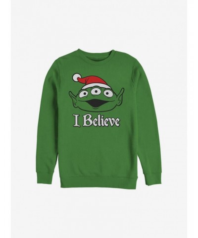 Disney Pixar Toy Story I Believe Alien Holiday Sweatshirt $10.04 Sweatshirts