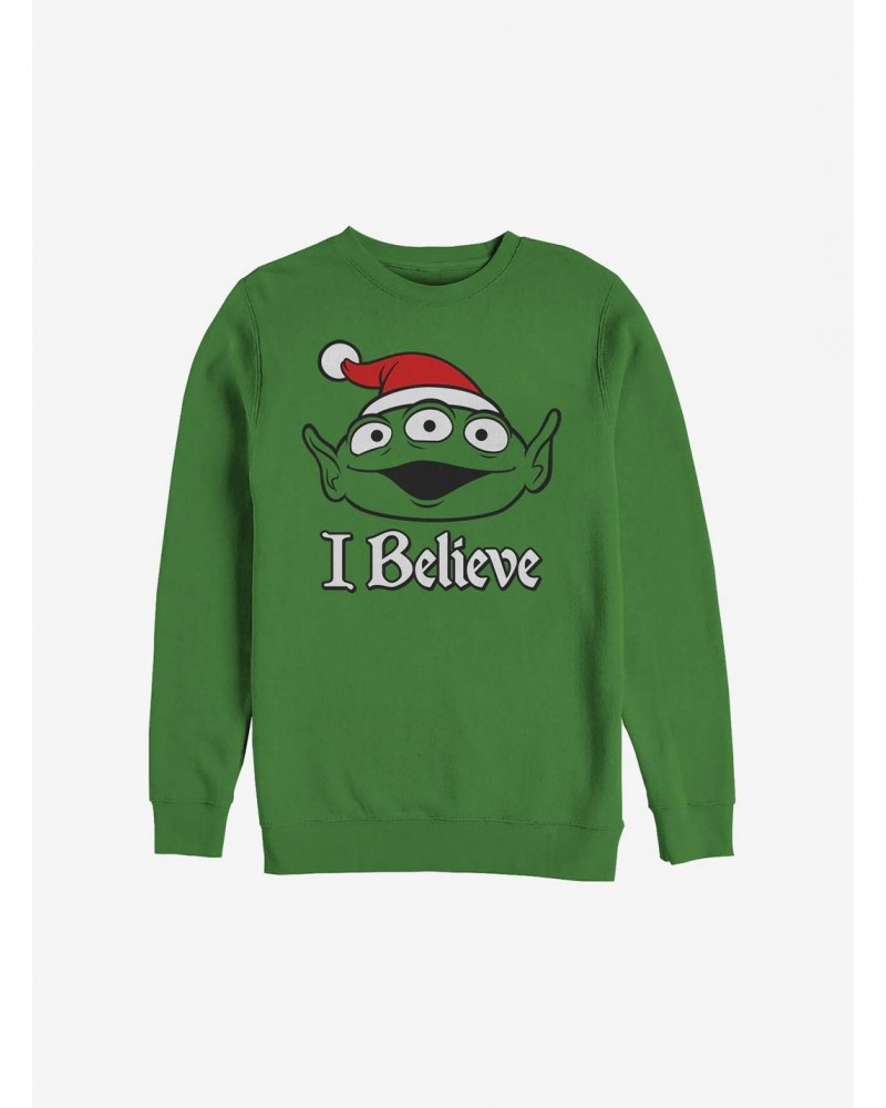 Disney Pixar Toy Story I Believe Alien Holiday Sweatshirt $10.04 Sweatshirts