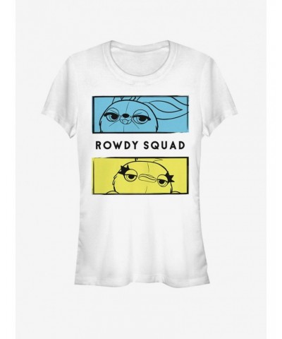 Disney Pixar Toy Story 4 Rowdy Boxes Girls White T-Shirt $5.50 T-Shirts