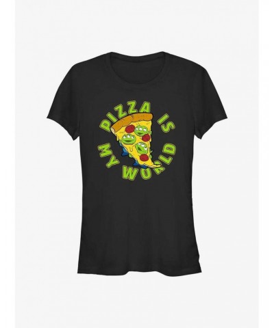 Disney Pixar Toy Story Pizza Is My World Girls T-Shirt $8.09 T-Shirts