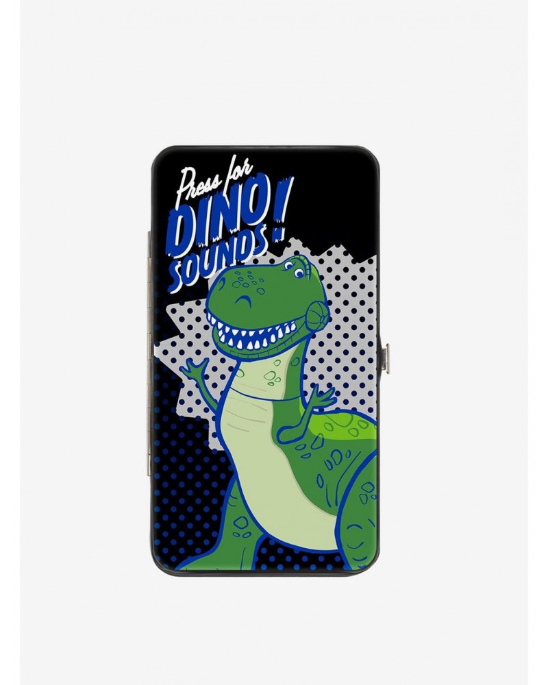 Disney Pixar Toy Story Rex Pose Press For Dino Sounds Hinged Wallet $9.61 Wallets