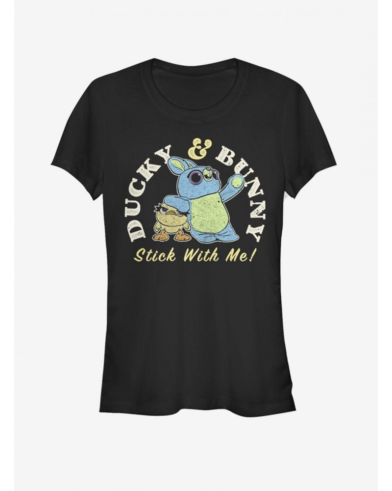 Disney Pixar Toy Story 4 Ducky And Bunny Brand Girls T-Shirt $6.47 T-Shirts