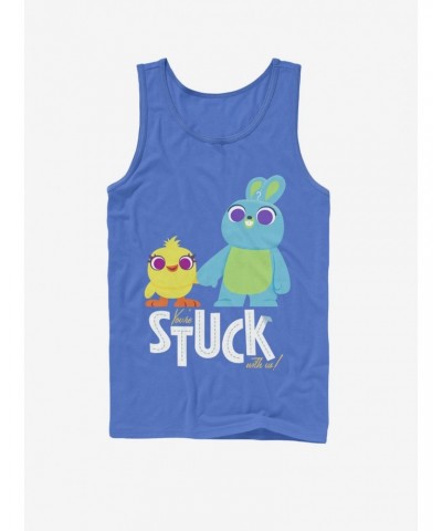 Disney Pixar Toy Story 4 Stuck With Us Royal Blue Tank Top $6.18 Tops