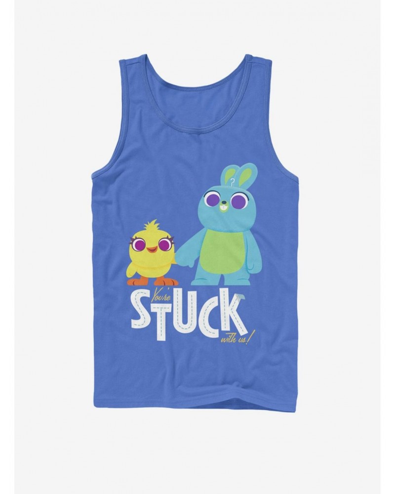 Disney Pixar Toy Story 4 Stuck With Us Royal Blue Tank Top $6.18 Tops