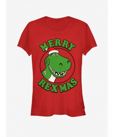 Disney Pixar Toy Story Merry Rexmas Girls T-Shirt $5.02 T-Shirts