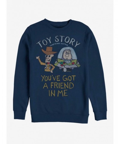 Disney Pixar Toy Story Friend In Me Crew Sweatshirt $14.46 Sweatshirts