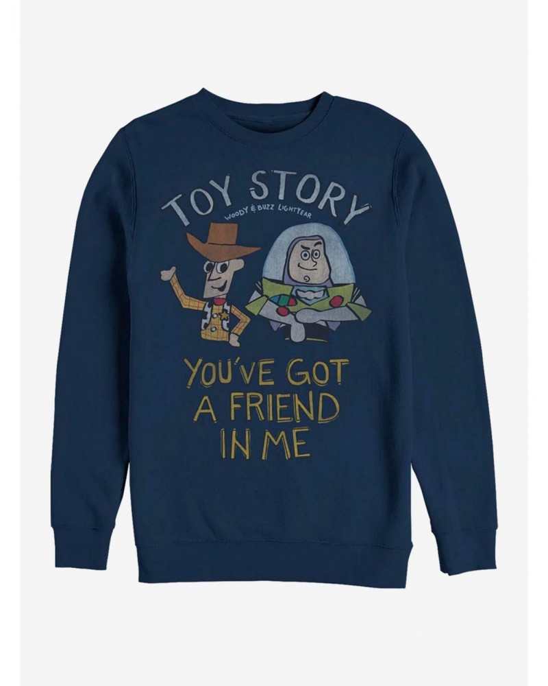 Disney Pixar Toy Story Friend In Me Crew Sweatshirt $14.46 Sweatshirts