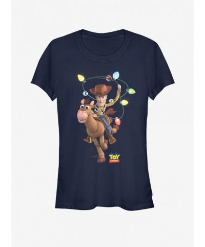 Disney Pixar Toy Story Holiday Lasso Girls T-Shirt $6.47 T-Shirts