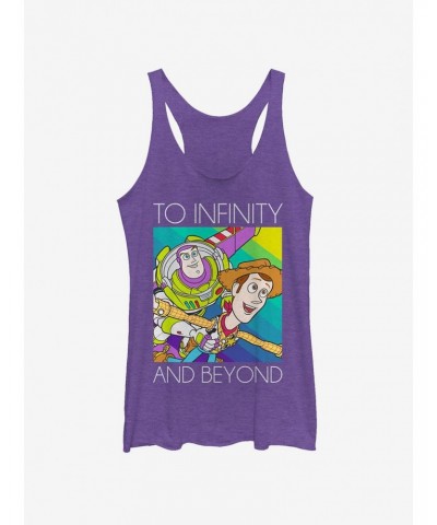 Disney Pixar Toy Story Infinity and Beyond Rainbow Girls Tank Top $8.50 Tops