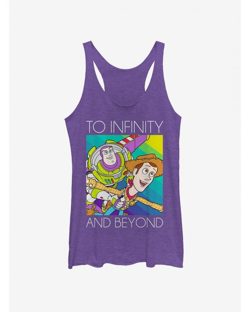 Disney Pixar Toy Story Infinity and Beyond Rainbow Girls Tank Top $8.50 Tops