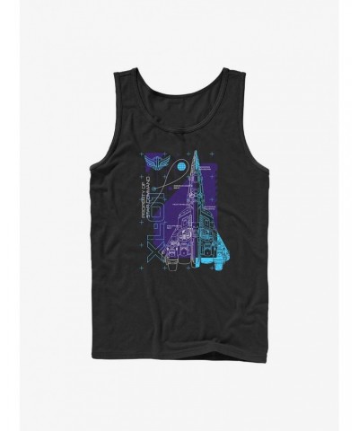 Disney Pixar Lightyear Ship Schematic Tank $6.18 Tanks