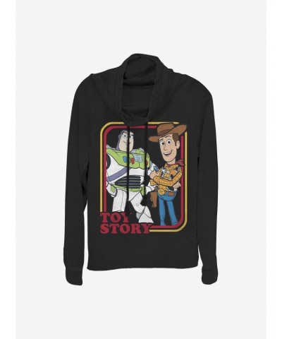 Disney Pixar Toy Story 4 Vintage Duo Cowlneck Long-Sleeve Girls Top $14.01 Tops