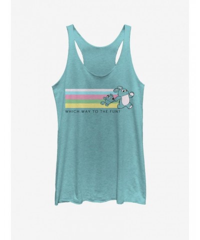 Disney Pixar Toy Story 4 Which Way To Fun Girls Tahiti Blue Tank Top $9.74 Tops