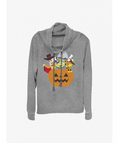 Disney Pixar Toy Story Pumpkin Surprise Characters Girls Cowlneck Long-Sleeve Top $11.49 Tops