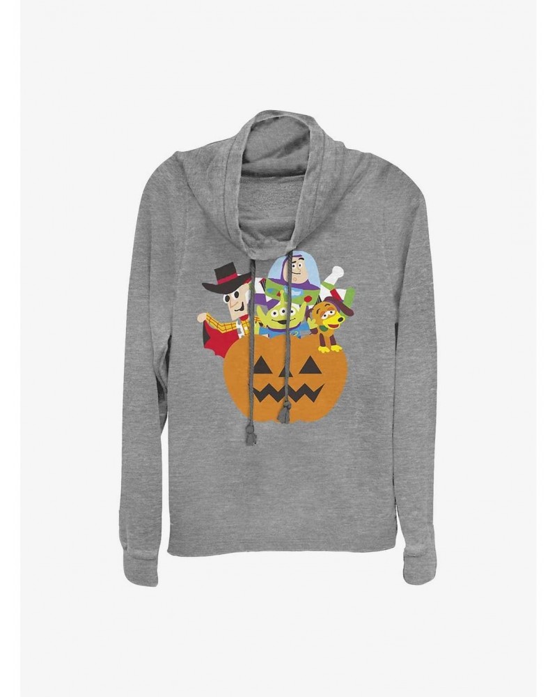 Disney Pixar Toy Story Pumpkin Surprise Characters Girls Cowlneck Long-Sleeve Top $11.49 Tops