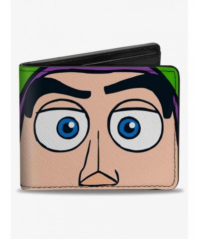 Disney Pixar Toy Story Buzz Lightyear Expression Close Up Bifold Wallet $8.78 Wallets