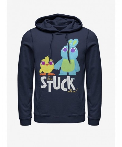 Disney Pixar Toy Story 4 Stuck With Us Navy Blue Hoodie $16.88 Hoodies