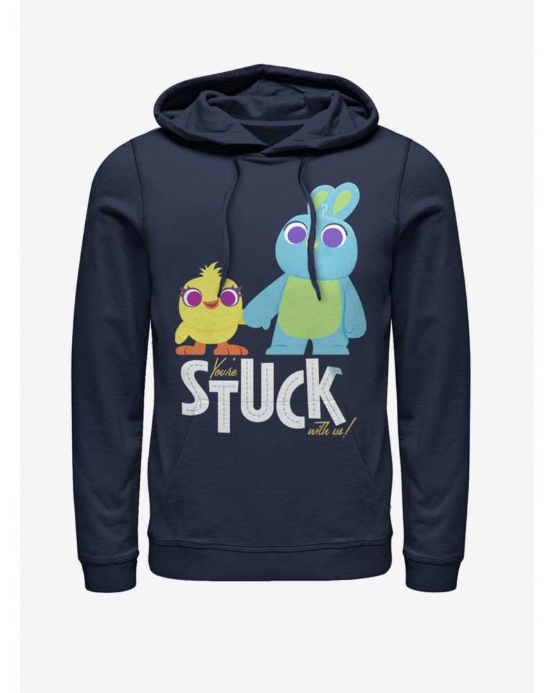 Disney Pixar Toy Story 4 Stuck With Us Navy Blue Hoodie $16.88 Hoodies