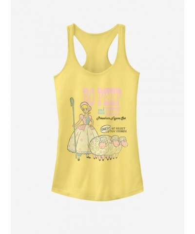 Disney Pixar Toy Story 4 Bo Peep And Sheep Girls Banana Yellow Tank Top $7.17 Tops