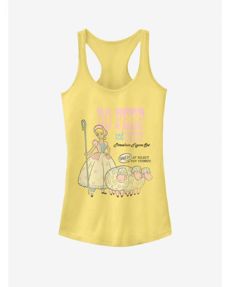 Disney Pixar Toy Story 4 Bo Peep And Sheep Girls Banana Yellow Tank Top $7.17 Tops