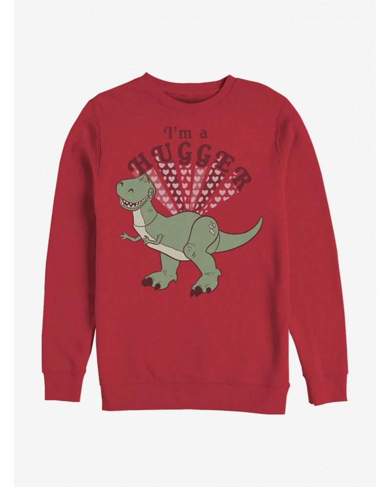 Disney Pixar Toy Story Hugger Rex Crew Sweatshirt $8.86 Sweatshirts