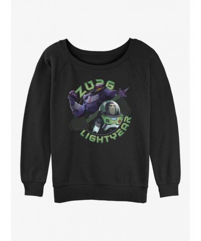 Disney Pixar Lightyear Zurg and Buzz Girls Slouchy Sweatshirt $10.04 Sweatshirts