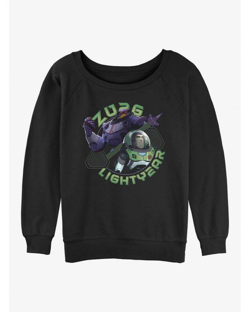 Disney Pixar Lightyear Zurg and Buzz Girls Slouchy Sweatshirt $10.04 Sweatshirts