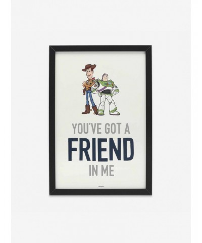 Disney Pixar Toy Story You've Got A Friend In Me Woody & Buzz Framed Wall Decor $14.78 Décor