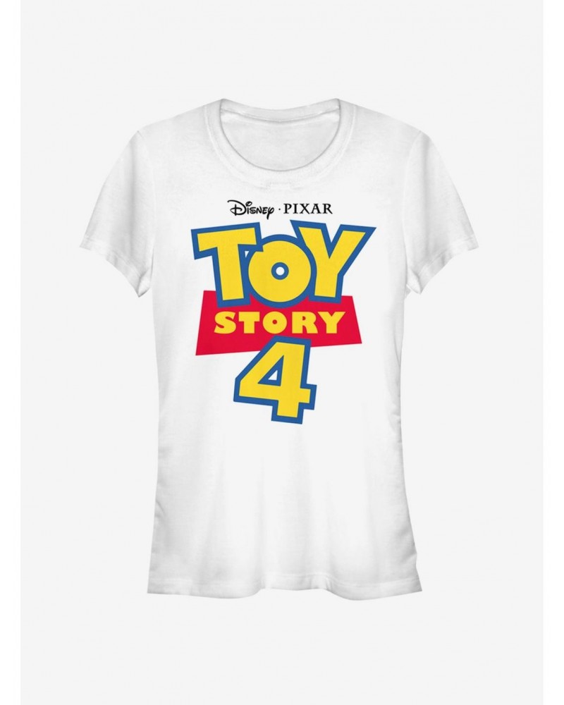 Disney Pixar Toy Story 4 Full Color Logo Girls T-Shirt $8.09 T-Shirts